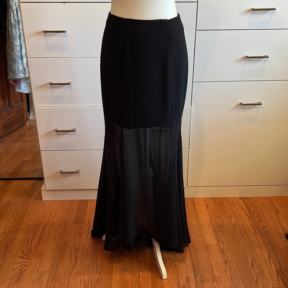 Keepsake sheer black skirt